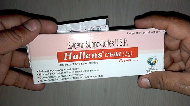 ग्लिसरीन suppository